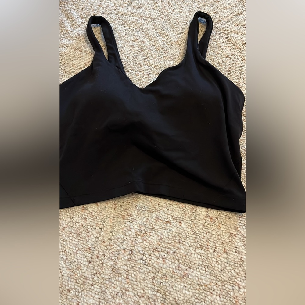 Lululemon Athletica | black cropped tank size 10